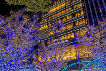 博多駅のイルミネーション