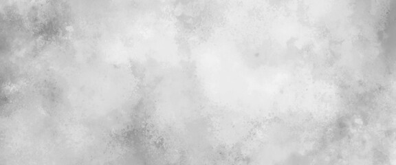 Obraz premium Monochrome gray aquarelle painted paper textured canvas for design, vintage card, retro template. Black and white ink effect water color illustration. Abstract grunge grey shades watercolor background