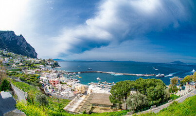Capri Italy aerial view