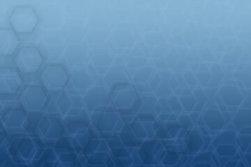 Abstract light blue hexagon grid for science design background. Illustration modern simple style concept.