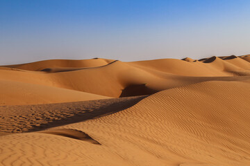 Fototapeta na wymiar The Wahiba Sands of Oman.