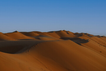 Fototapeta na wymiar The Wahiba Sands of Oman.