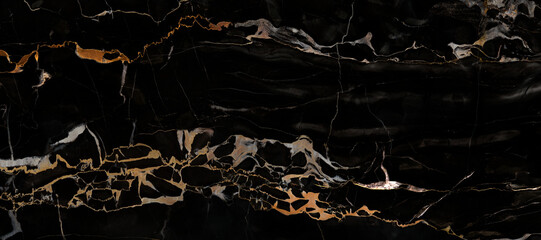 black golden stone texture with glossy surface.marble