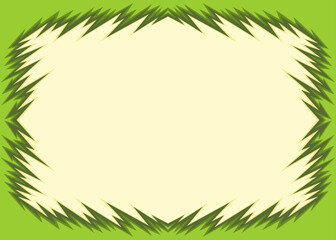 Abstract framed background with jagged spike pattern and with some copy space area