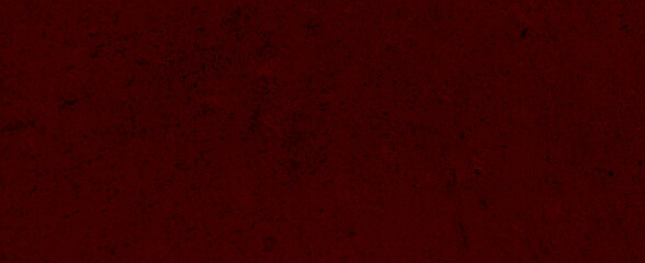 Dark Red horror scary background with copy space for text, image. Royalty high-quality stock photo of Wall with blood splatter and grunge. Horizontal design on cement concrete texture as backgrounds