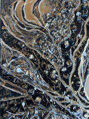 Abstract acrylic art decor painting 