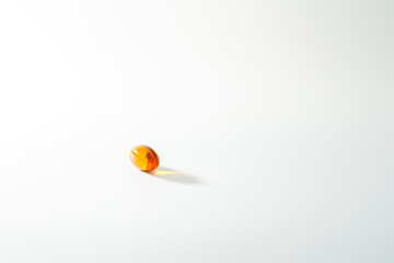 Soft gel, Close up of oil filled capsules, suitable for presenting food supplements : fish oil, omega 3, omega 6, omega 9, vitamin A, vitamin D, vitamin D3, vitamin E, evening primrose oil,