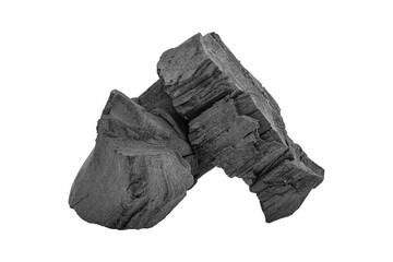 Black charcoal isolated on transparent background.png