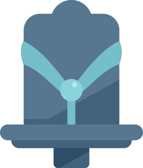 Bicycle kid seat icon flat vector. Child family. Cycle ride isolated