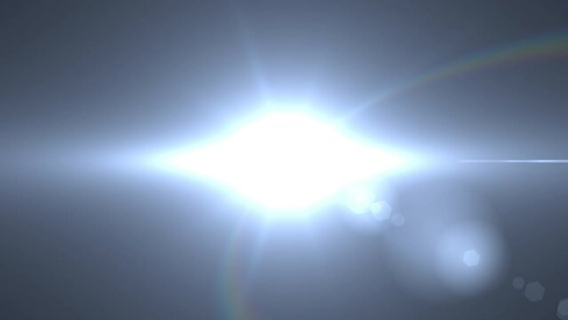 Optical lens flare effect. 4K resolution. Very high quality and realistic.on black background