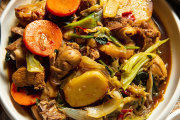 Andong-style Braised Spicy Chicken with Vegetables 