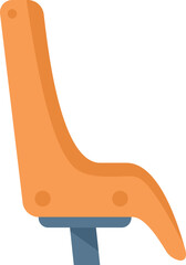 Ride baby seat icon flat vector. Family kid. Trailer cycle isolated