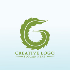 vector logo design idea natural leaf