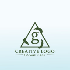 vector logo design idea natural leaf