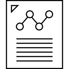 Online-Business-Report Isolated Silhouette Solid Line Icon with online-business-report, business, data, document, page, report Infographic Simple Vector Illustration