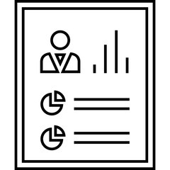 Data-Seo-Report Isolated Silhouette Solid Line Icon with data-seo-report, analytics, business, data-document, page, report Infographic Simple Vector Illustration