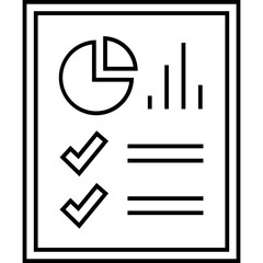 Page-Report Isolated Silhouette Solid Line Icon with page-report, business, data, document, page, report Infographic Simple Vector Illustration