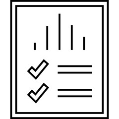 Page-Report Isolated Silhouette Solid Line Icon with page-report, business, data, document, page, report Infographic Simple Vector Illustration