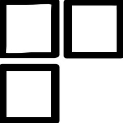 Windows-Abstract Isolated Silhouette Solid Line Icon with windows-abstract, abstract, creative, design, three, windows Infographic Simple Vector Illustration