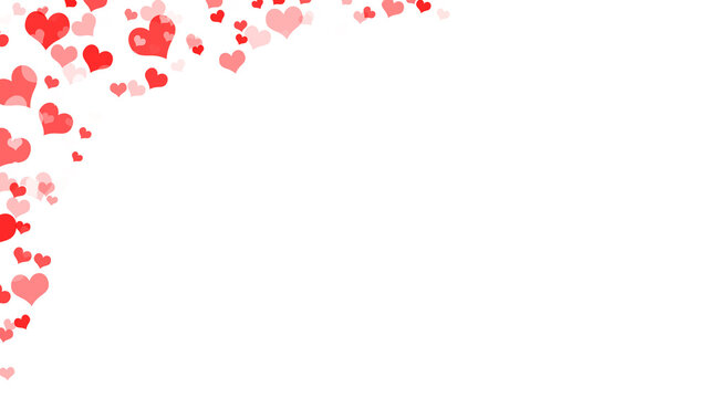 love heart pink frame top left with transparent background 