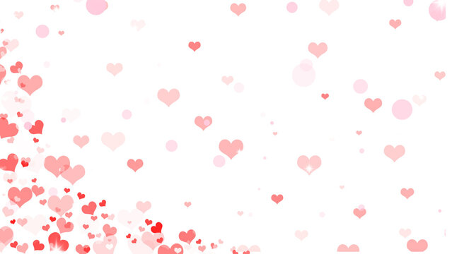 pink love heart sparkle  for frame design valentine day or wedding event