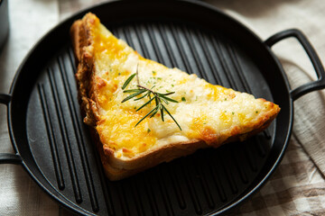 Egg toast on a plate
