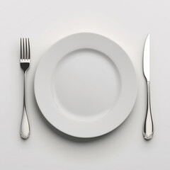 plate and cutlery generate by AI