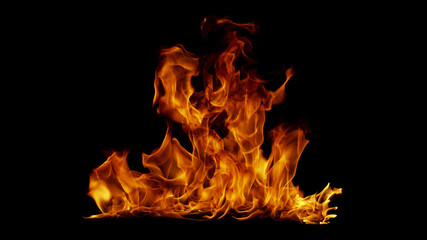 Flame Image with Black background 1