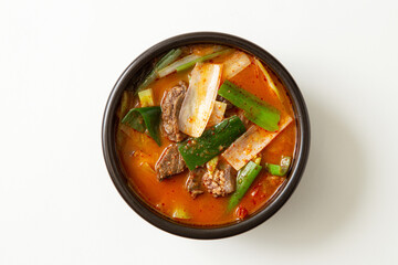 hot spicy meat stew, Korean food
