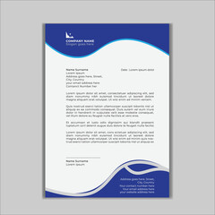 Creative letterhead design, Modern, Corporate, Official, Standard , Simpe, Editable Letterhead design.