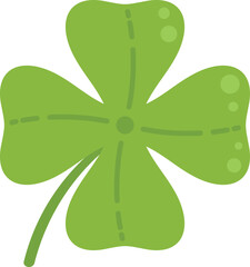 Clover card icon flat vector. Irish luck. Ireland day isolated