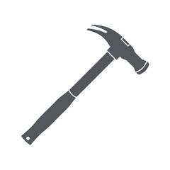 Iron Hammer Construction Tools Equipment Device Icon Set Collection Black Solid