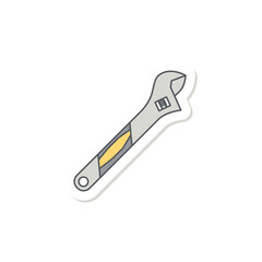 Scissors Construction Tools Equipment Device Icon Set Collection Sticker