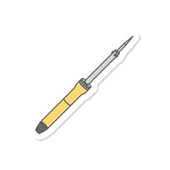 Single Sided Wrench Construction Tools Equipment Device Icon Set Collection Sticker