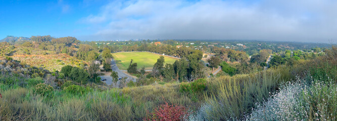 Panorama of Will Rogers State Park, Los Angeles