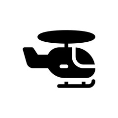 helicopter glyph icon