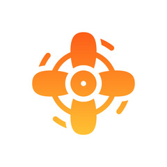 propeller flat gradient icon © HacaStudio