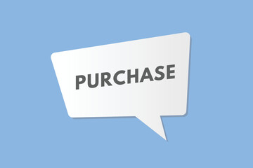 purchase text Button. purchase Sign Icon Label Sticker Web Buttons