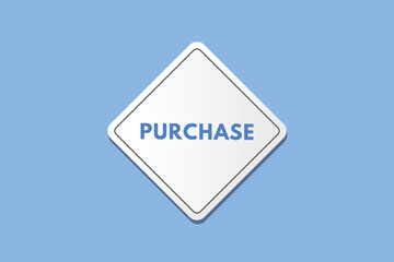 purchase text Button. purchase Sign Icon Label Sticker Web Buttons