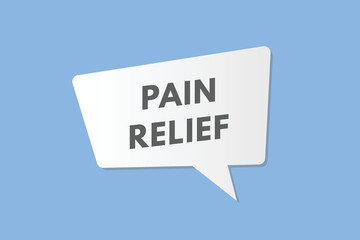 pain relief text Button. pain relief Sign Icon Label Sticker Web Buttons