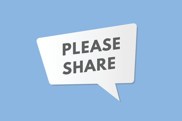 please share text Button. please share Sign Icon Label Sticker Web Buttons

