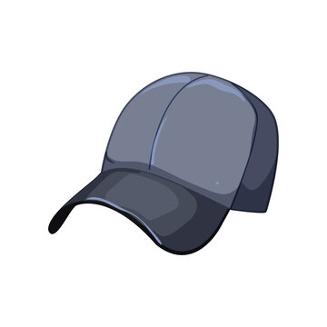 empty baseball cap cartoon. empty baseball cap sign. isolated symbol vector illustration