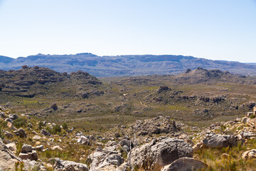 Fototapeta na wymiar The amazing landscape of the Cederberg south of Clanwilliam, Western Cape of South Africa