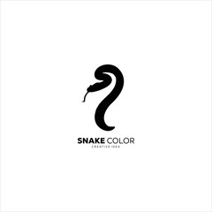Snake design logo silhouette