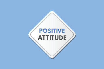 positive attitude text Button. positive attitude Sign Icon Label Sticker Web Buttons