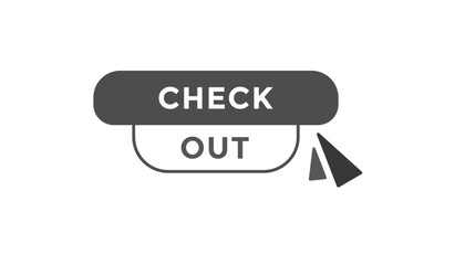Check out button web banner templates. Vector Illustration
