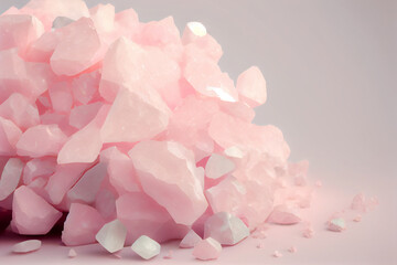 Pink Icy Quartz Onyx Crystal Stone Background illustration