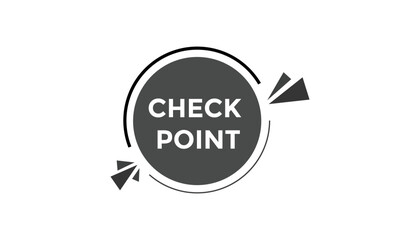 Check point button web banner templates. Vector Illustration
