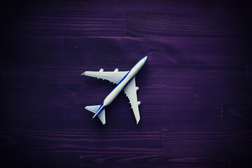 Airplane travel. Boarding pass  airplane,us passport and plane.