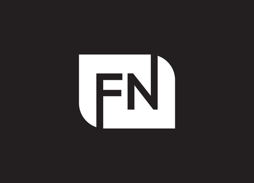 FN or NF logo and icon design